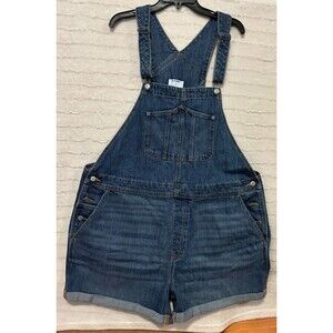 Old Navy Denim Shortalls, Shorts, Overalls, Women’s Clothing, Blue, XXL, New